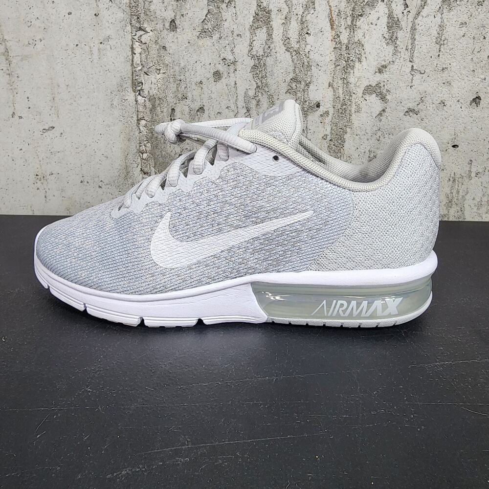 Nike Air Max Sequent 2 852465-007 Women’s Running Shoes Size 7.5 Gray Athletic